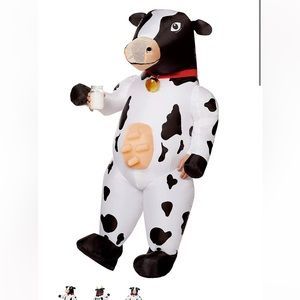Adult inflatable cow costume - one size fits most